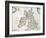 Map of Britain and Ireland, Published Paris 1640-Nicolas Sanson D'abbeville-Framed Giclee Print
