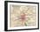 Map of Brussels (C. 1900), Maps-Encyclopaedia Britannica-Framed Art Print