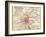 Map of Brussels (C. 1900), Maps-Encyclopaedia Britannica-Framed Art Print