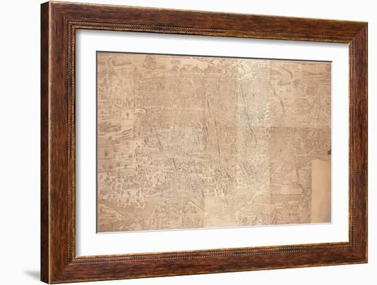 Map of Cairo, a Bird'S-Eye View, 1549-null-Framed Giclee Print