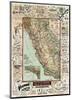 Map of California Roads for Cyclers, 1896-George W^ Blum-Mounted Giclee Print