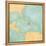 Map Of Caribbean - Haiti (Vintage Series)-Tindo-Framed Stretched Canvas