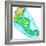 Map of Central America-Jennifer Thermes-Framed Photographic Print