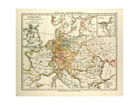 map of central europe in 1803 giclee print art com