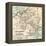 Map of Central Panama (C. 1900)-Encyclopaedia Britannica-Framed Stretched Canvas