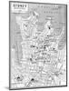 Map of Central Sydney, New South Wales, Australia, C1924-null-Mounted Giclee Print