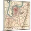 Map of Chattanooga (C. 1900), Maps-Encyclopaedia Britannica-Mounted Art Print