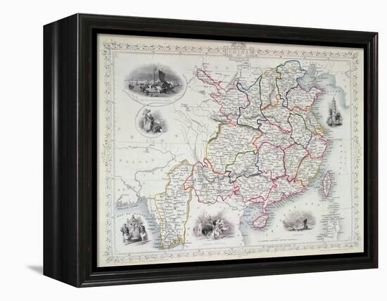 Map of China and Birmah, 1851-John Rapkin-Framed Premier Image Canvas