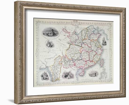 Map of China and Birmah, 1851-John Rapkin-Framed Giclee Print