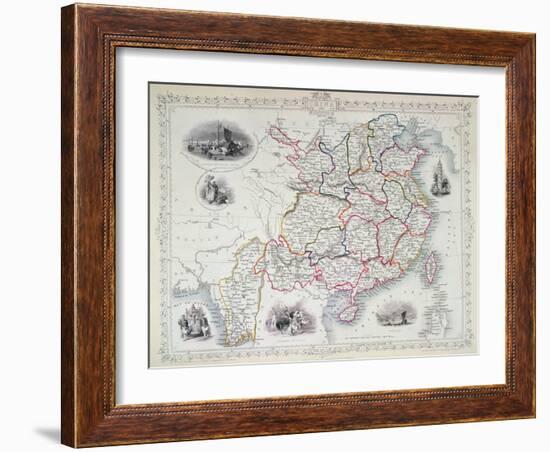 Map of China and Birmah, 1851-John Rapkin-Framed Giclee Print