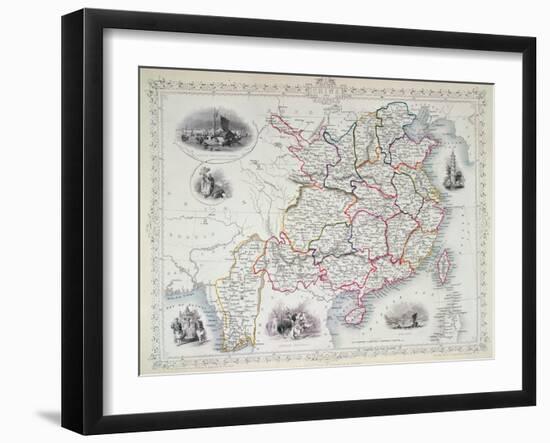 Map of China and Birmah, 1851-John Rapkin-Framed Giclee Print