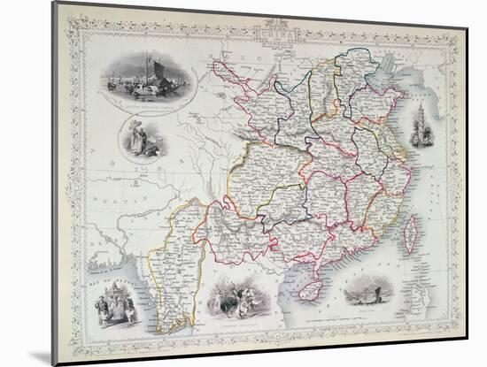 Map of China and Birmah, 1851-John Rapkin-Mounted Giclee Print