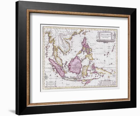 Map of China and Indonesia, C.1710-Schenk and Valk-Framed Giclee Print