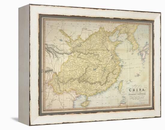 Map of China and the Adjacent Countries, W.H. Allen & Co, 1842-null-Framed Premier Image Canvas