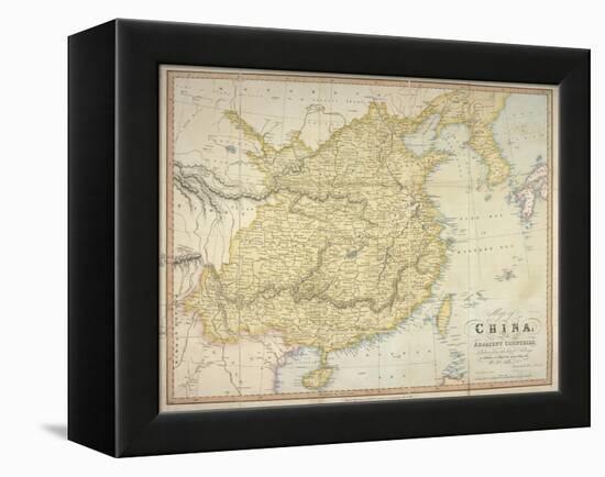 Map of China and the Adjacent Countries, W.H. Allen & Co, 1842-null-Framed Premier Image Canvas