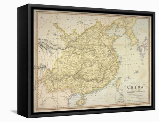 Map of China and the Adjacent Countries, W.H. Allen & Co, 1842-null-Framed Premier Image Canvas