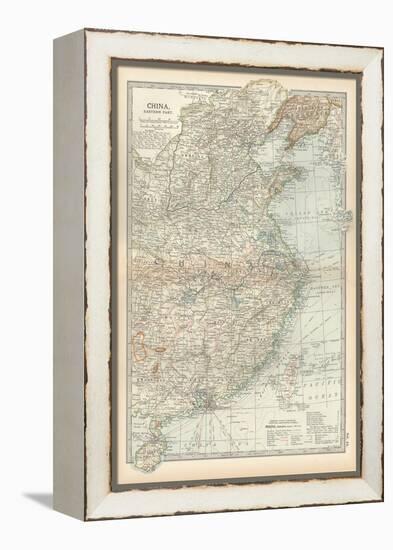 Map of China, Eastern Part-Encyclopaedia Britannica-Framed Stretched Canvas