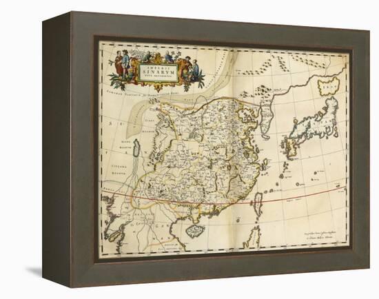 Map of China, from 'Atlas Maior Sive Cosmographia Blaviana', 1662-Joan Blaeu-Framed Premier Image Canvas