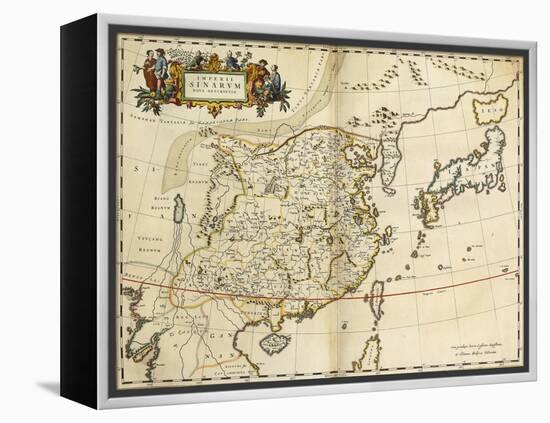 Map of China, from 'Atlas Maior Sive Cosmographia Blaviana', 1662-Joan Blaeu-Framed Premier Image Canvas