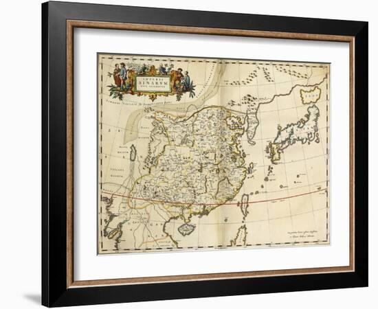 Map of China, from 'Atlas Maior Sive Cosmographia Blaviana', 1662-Joan Blaeu-Framed Giclee Print