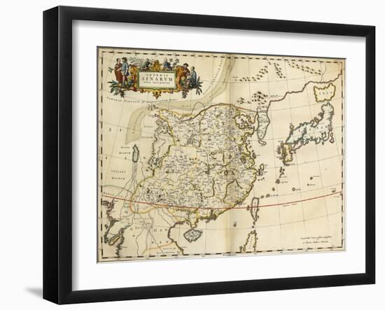 Map of China, from 'Atlas Maior Sive Cosmographia Blaviana', 1662-Joan Blaeu-Framed Giclee Print