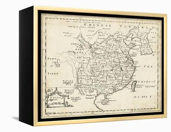 Map of China-T. Jeffreys-Framed Stretched Canvas