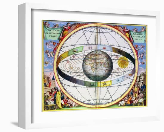 Map of Christian contellations, 1660-1661-Andreas Cellarius-Framed Giclee Print