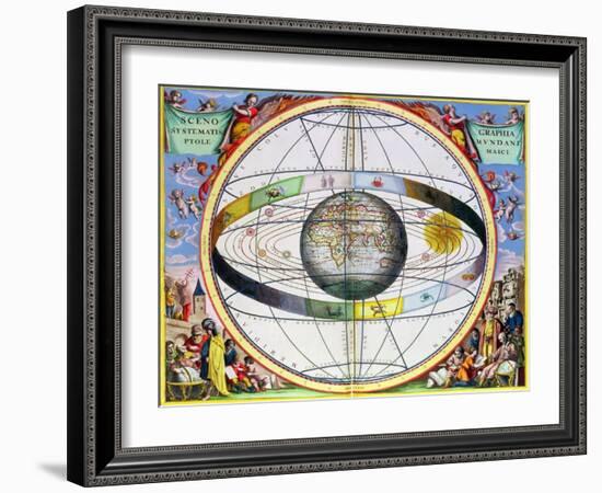 Map of Christian contellations, 1660-1661-Andreas Cellarius-Framed Giclee Print