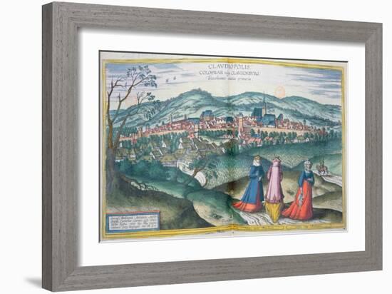 Map of Claudiopolis, from 'Civitates Orbis Terrarum' by Georg Braun-Joris Hoefnagel-Framed Giclee Print