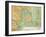 Map of Coast of Venezuela, Gulf of Paria, Mouth of Orinoco River, Islands of Trinidad and Grenada-null-Framed Giclee Print