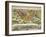 Map of Constantinople, Modern Day Istanbul, 1730, Turkey 18th Century-null-Framed Giclee Print