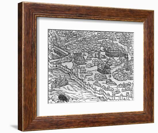 Map of Constantinople-null-Framed Giclee Print