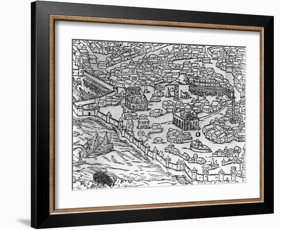 Map of Constantinople-null-Framed Giclee Print