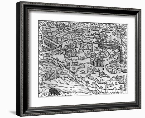 Map of Constantinople-null-Framed Giclee Print