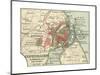 Map of Copenhagen (C. 1900), Maps-Encyclopaedia Britannica-Mounted Giclee Print