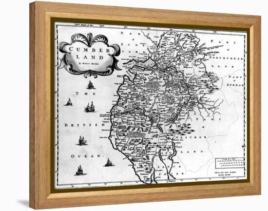 Map of Cumberland, C.1695-Robert Morden-Framed Premier Image Canvas