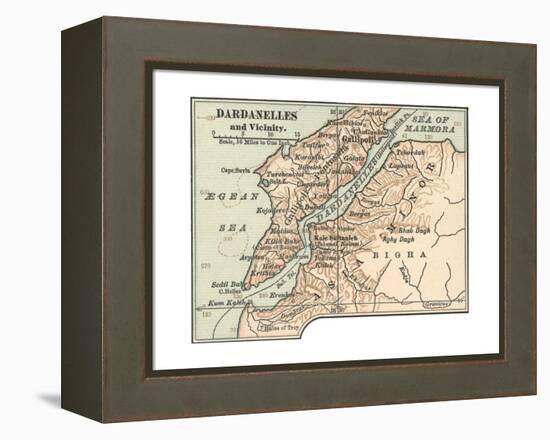 Map of Dardanelles (C. 1900), Maps-Encyclopaedia Britannica-Framed Premier Image Canvas