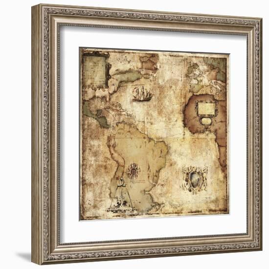 Map of Discovery-Paul Panossian-Framed Giclee Print