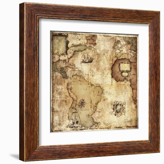 Map of Discovery-Paul Panossian-Framed Giclee Print