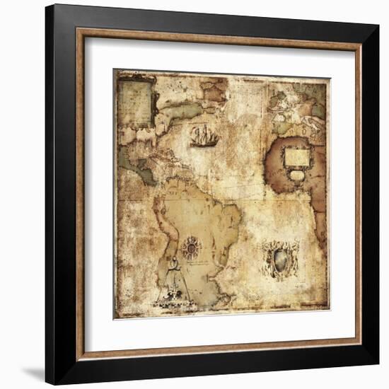 Map of Discovery-Paul Panossian-Framed Giclee Print