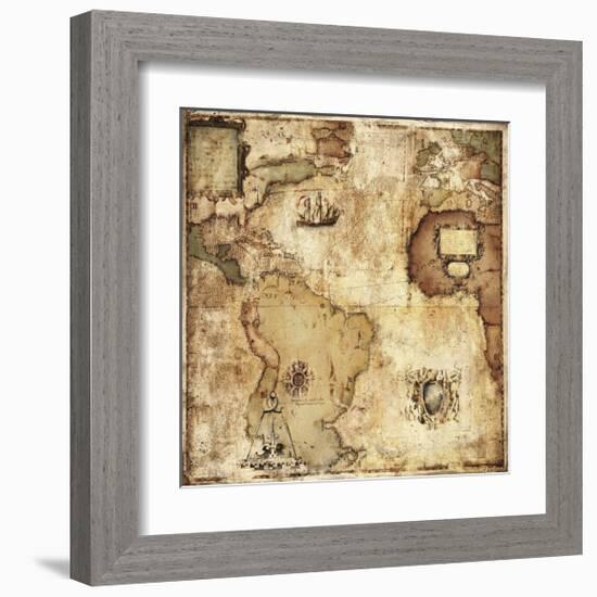 Map of Discovery-Paul Panossian-Framed Giclee Print