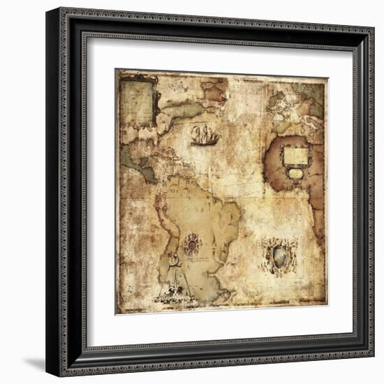 Map of Discovery-Paul Panossian-Framed Giclee Print