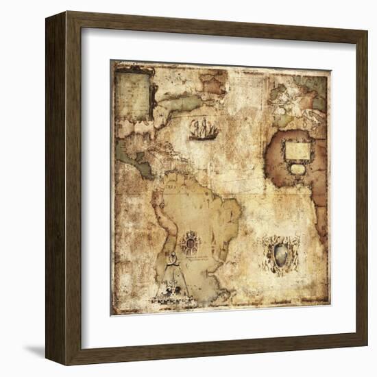 Map of Discovery-Paul Panossian-Framed Giclee Print