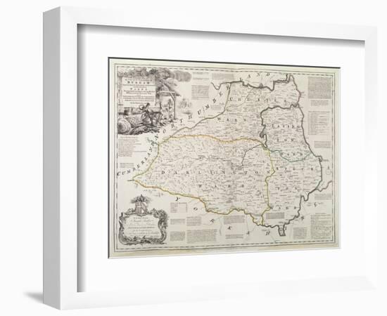 Map of Durham, 1777-Thomas Kitchin-Framed Giclee Print