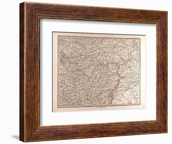 Map of Eastern Europe, 1873-null-Framed Giclee Print