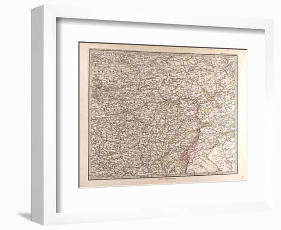 Map of Eastern Europe, 1873-null-Framed Giclee Print