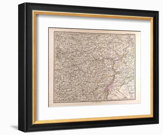 Map of Eastern Europe, 1873-null-Framed Giclee Print