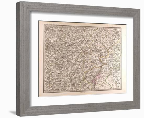 Map of Eastern Europe, 1873-null-Framed Giclee Print