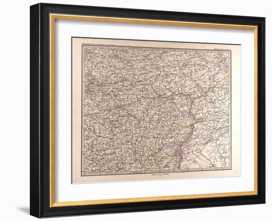 Map of Eastern Europe, 1873-null-Framed Giclee Print