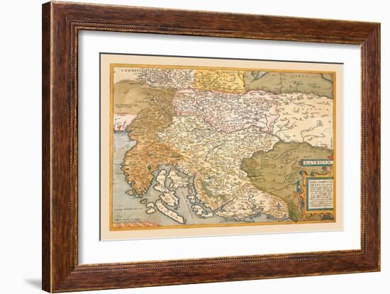 Map of Eastern Europe-Abraham Ortelius-Framed Art Print